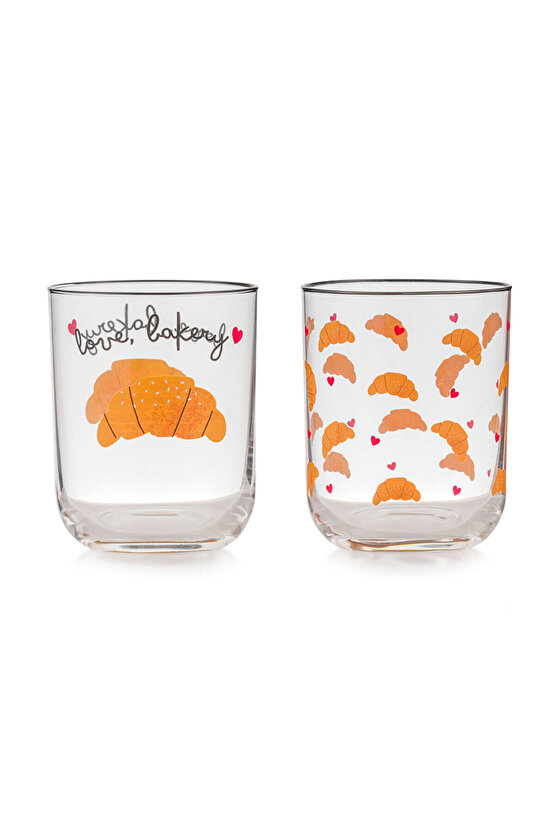 Karişik Baskılı Cam Bardak Seti 3lü 350 ml