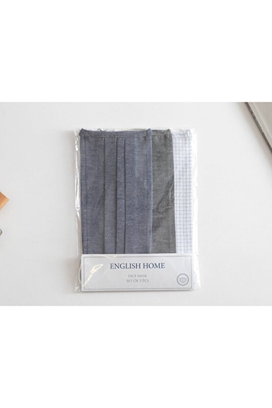 Masculıne Pamuk Maske 9,5x18 Cm Antrasit