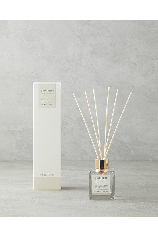 Beyaz Çiçekler Çubuklu Oda Kokusu 100 ml