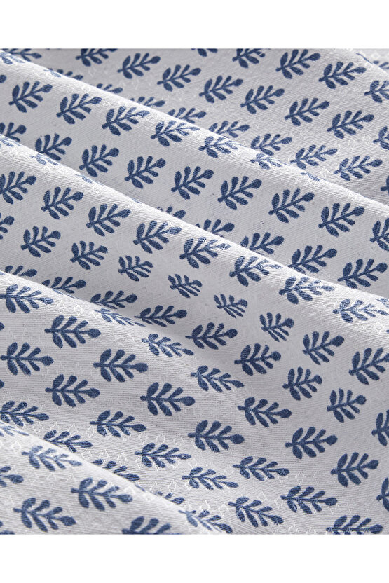Pure Leaves Ecosoft Çift Kişilik Pike 200x220 cm Mavi