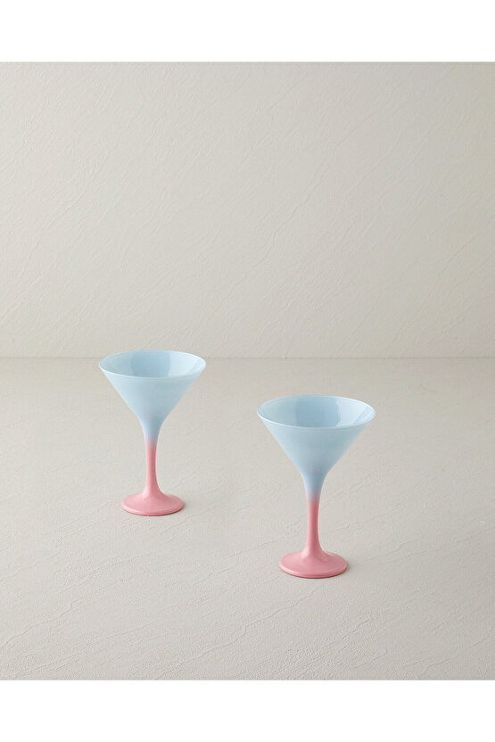 Whitney Cam 2li Cup 175 ml Mavi - Pembe