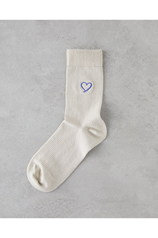 Love Bath Erkek Çorap 40-44 Krem
