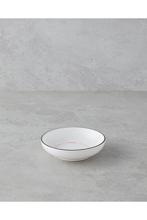 Good Mood Seramik Çerezlik 13 cm Turuncu-Siyah