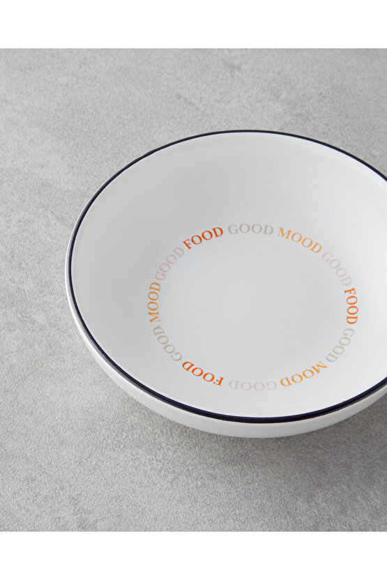 Good Mood Seramik Çerezlik 13 cm Turuncu-Siyah