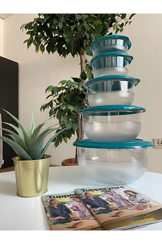 Kristalin 5li Saklama Ve Servis Kabı