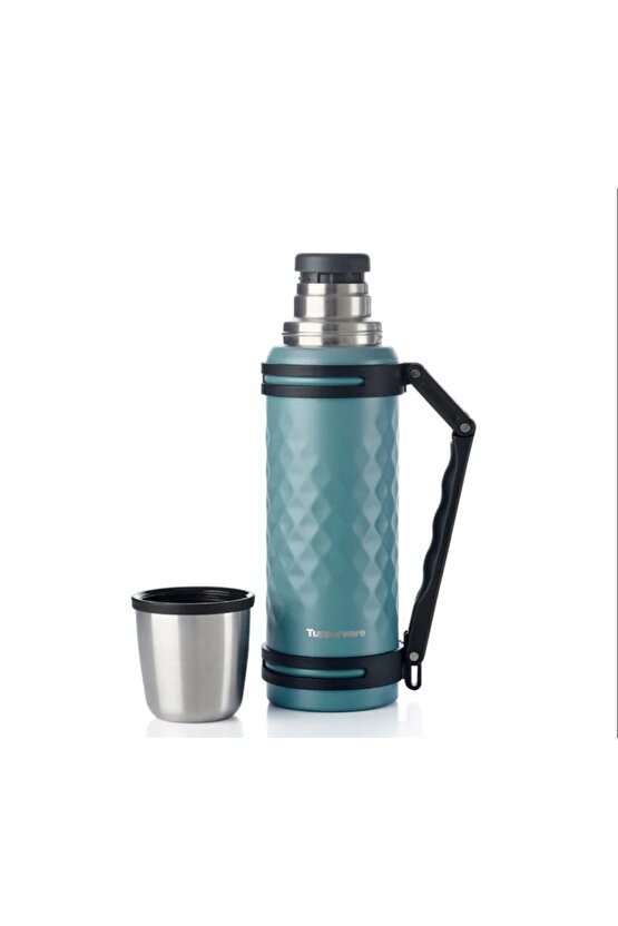 Bardaklı Termos 1.2 Litre Kırmızı Etiket