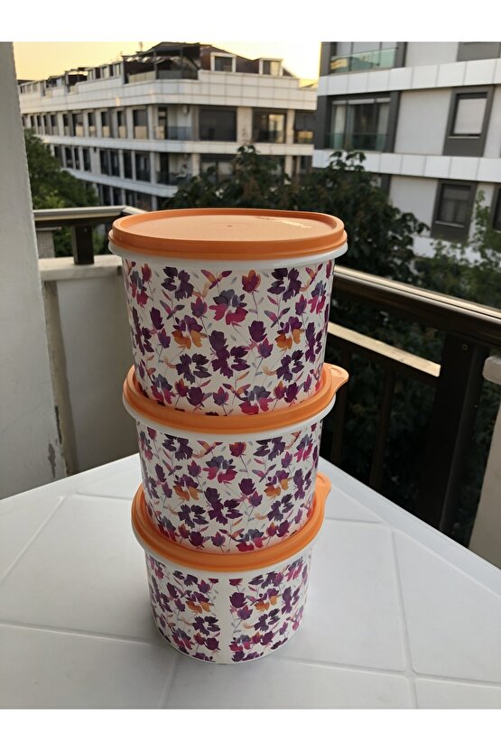 Saklama Kabı 3 Lü Desenli