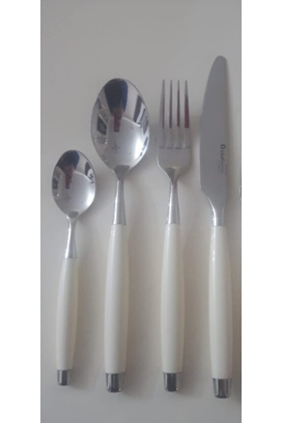 Platinum Çatal Bıçak Seti 12 Kişilik Beyaz