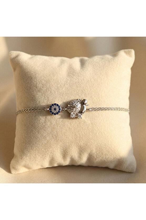 Kadın Beyaz Kuş Bileklik