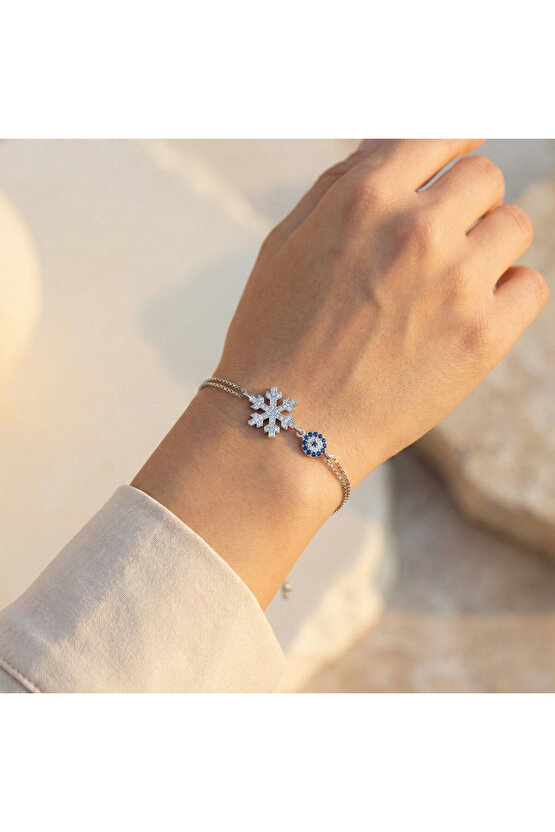 Kadın Kar Tanesi Bileklik