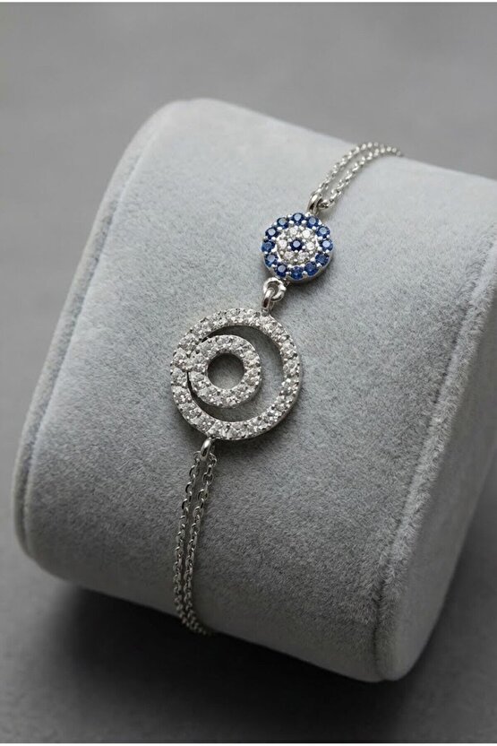 Taşlı Halkalı Bileklik