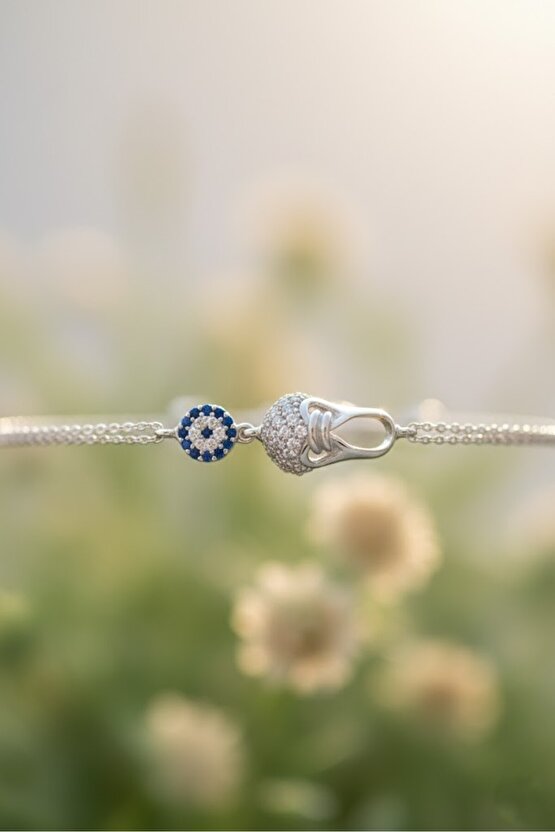 Taşlı Nazar Boncuklu Ayakkabı Bileklik