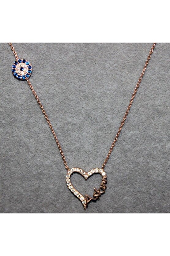 Taşlı Aşkım Kalp Kolye