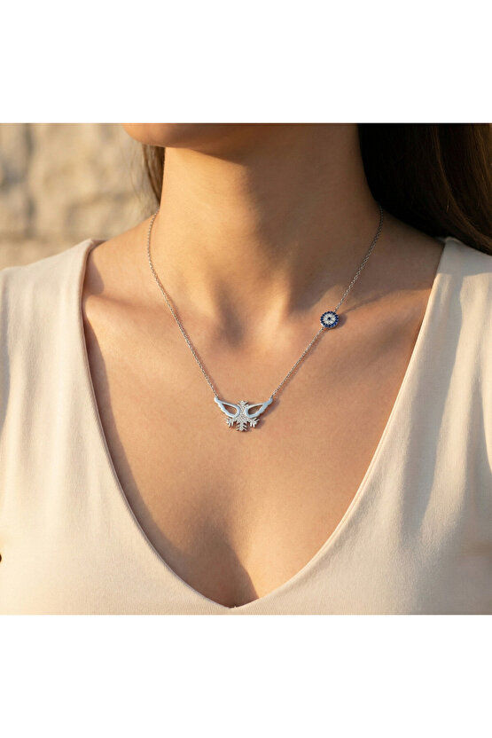 Melek Kanatlı Kar Tanesi Kolye