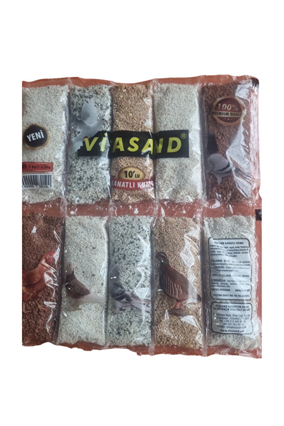 GÜVERCİN MİNERAL 20 PAKET 10 GÖZLÜ 20 KG VİTAMİN MİNERAL TAKVİYESİ