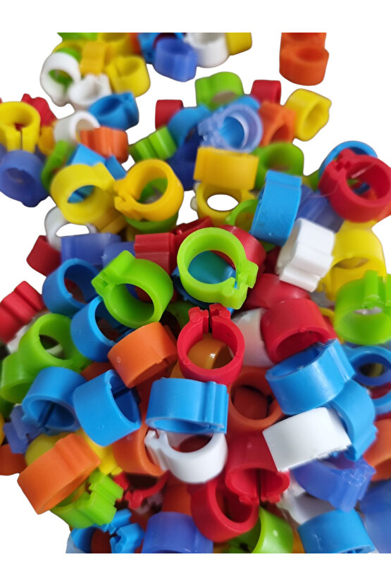 GÜVERCİN AYAK KLİPSİ 250 ADET ÇITÇIT KLİPS HALKA BONCUK KARIŞIK RENK
