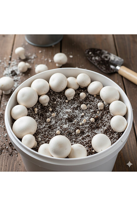 Beyaz Şapkalı Kültür Mantarı Ekili Deneme Hobi Kiti