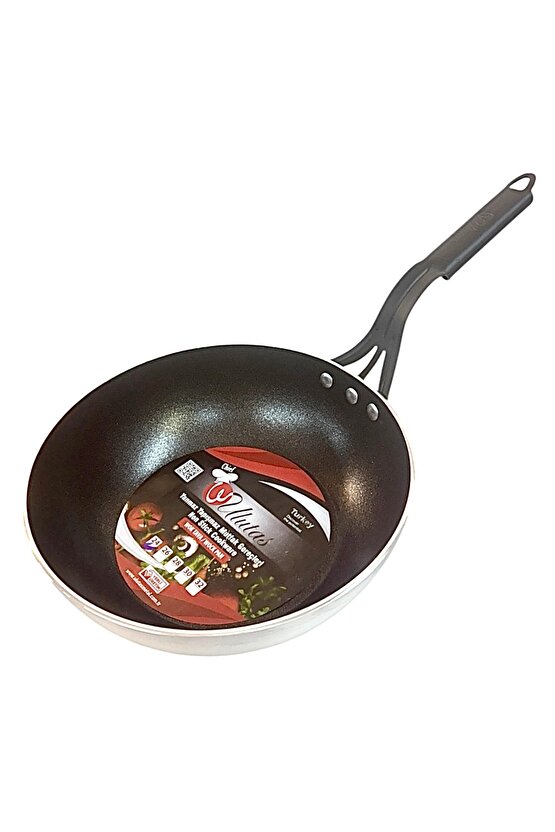 Endüstriyel Yanmaz Yapışmaz Wok Tava 24 Cm