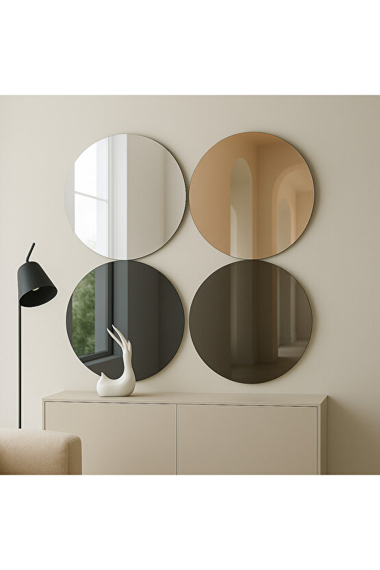 4’lü Ayna Seti  Bronz Ayna Füme Ayna  Siyah Ayna Normal Ayna