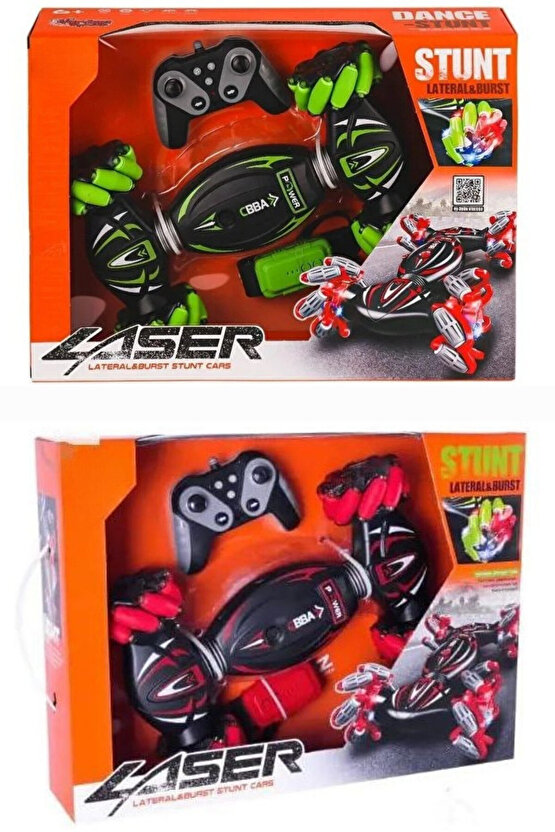 Oyuncak Uzaktan Kumanda ve Bilekten Kontrollü 2.4G Işıklı ve Müzikli Araba Çift Kumandalı