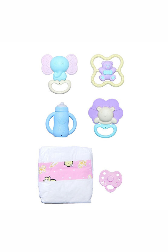 Oyuncak Kutulu 43 Cm Aksesuarlı Gerçekçi Elbiseli Bebek Çocuklar İçin Oyuncak Bebek