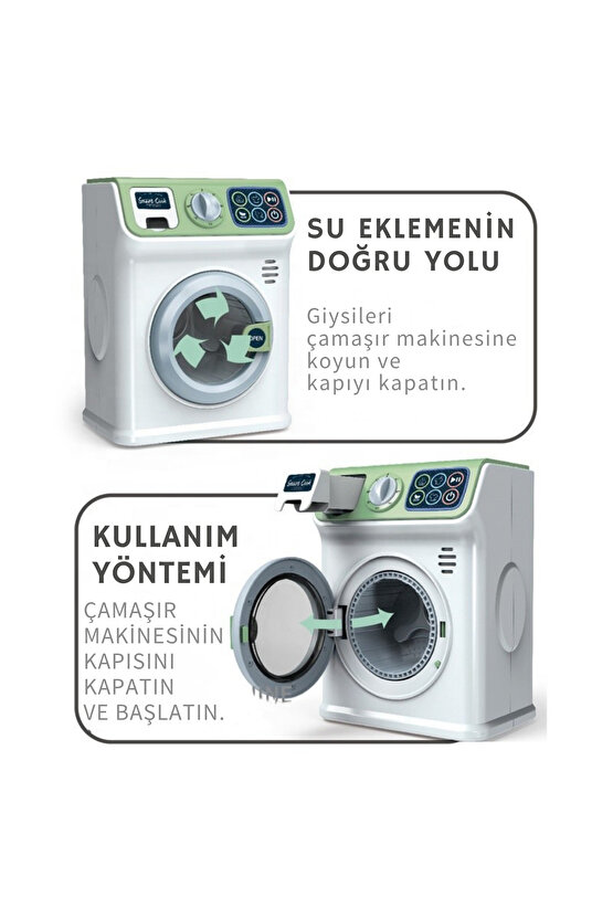 Dokunmatik Ekranlı Çamaşır Yıkama Makinesi Eğitici Oyuncak
