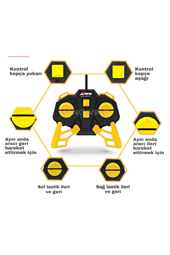 Oyuncak 40 Mhz Uzaktan Kumandalı Işıklı İş Makinası RC Bulldozer Kepçe