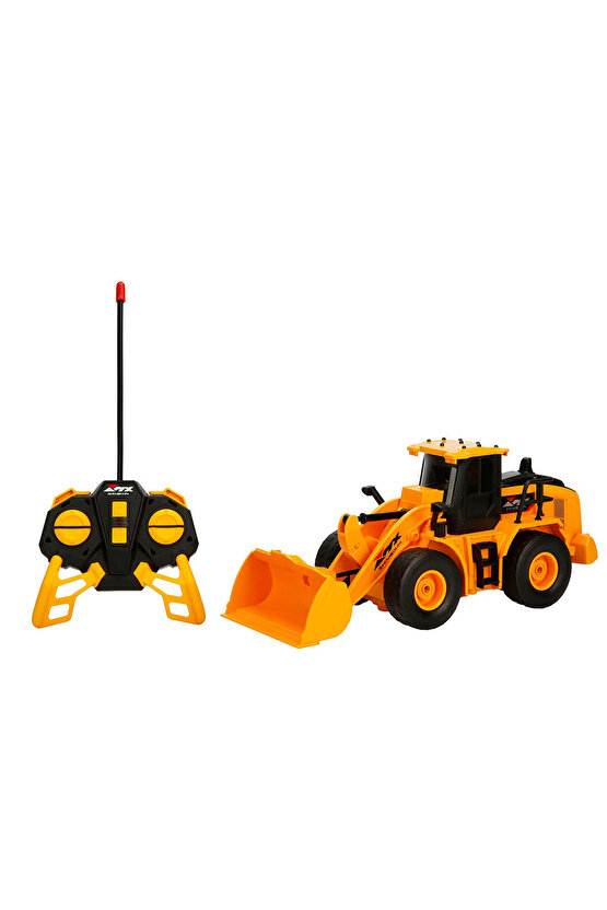 Oyuncak 40 Mhz Uzaktan Kumandalı Işıklı İş Makinası RC Bulldozer Kepçe