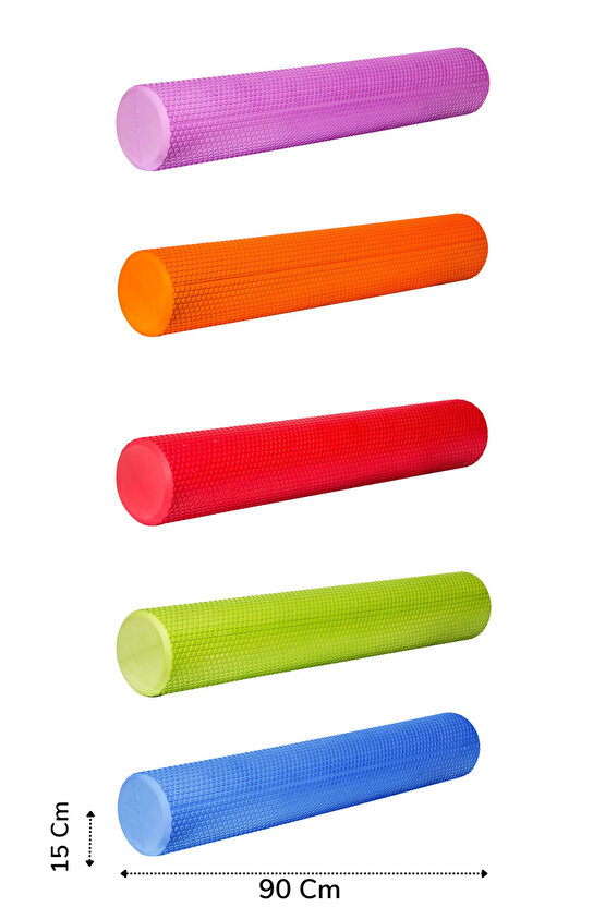 Eva Roller Pilates Fitness İçin Mini Yoga Denge Sütun Masaj Köpük Rulo Eva Yoga Roller Yoga
