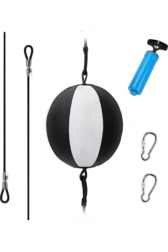 Punchingball Topu Lastikli Boks Kick Boks ve Yumruk Antremanlarına Uygun Pompa ve Kanca Dahil
