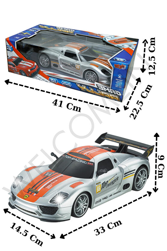 Oyuncak Kutulu Uzaktan Kumandalı Şarjlı Işıklı 1:12 Ralli Arabası
