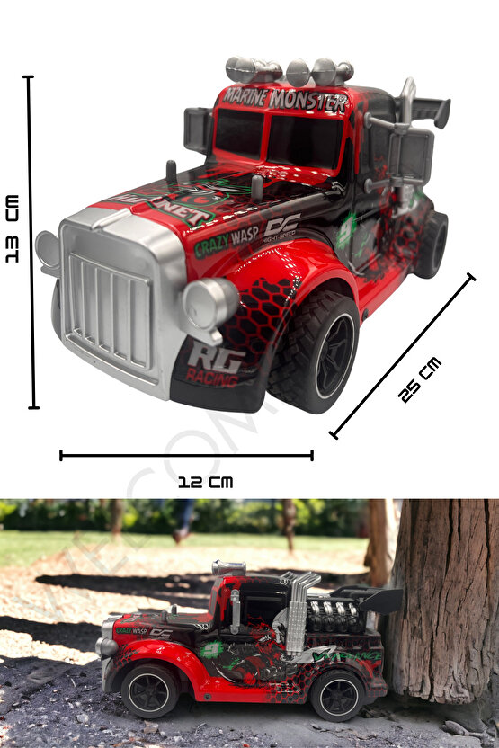 Oyuncak Araba 2.4 Ghz Uzaktan Kumandalı Full Fonksiyon Buhar Çıkartan Ve Drift Atabilen Tır