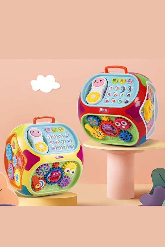 Çocuklar Için Sesli Eğitici Ve Öğretici Eğlendirici Zeka Geliştirici Aktivite Küpü (7 OYUN 1 ARADA)