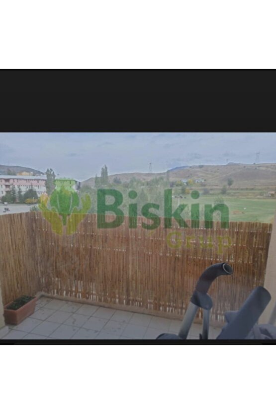 110 CM X 1 Metre Bambu Kamış Hasır Çit , Bahçe Balkon Gölgelik vb. Dekorasyon Doğal