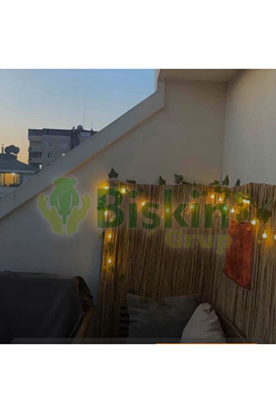 110 CM X 3Metre Bambu Kamış Hasır Çit , Bahçe Balkon Gölgelik vb. Dekorasyon Doğal