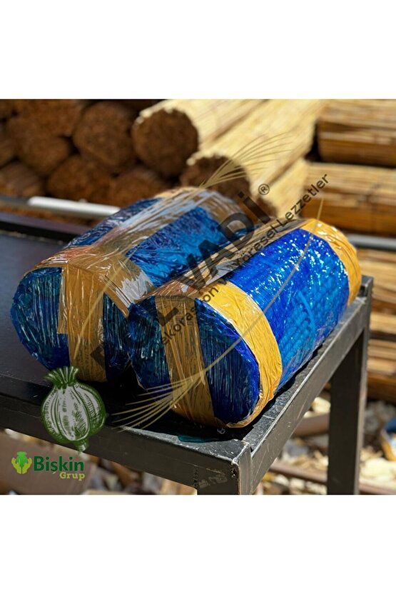 50CM x 6METRE Doğal Bambu Kamış Çit, Hasır, Bahçe ve Balkon Deokarasyonu , Misina İpli Natural