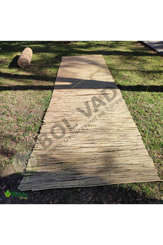 Bambu Kamış Çit, Bahçe Çiti, Balkon Çiti, Hasır Çit, Gölgelikmisina ile örülmüş