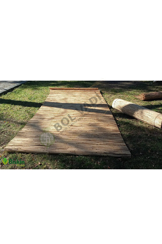 1,5m x 3m Afyonkarahisardan Misina Ipli Doğal Bambu Kamış Çit,bahçe Çiti,hasır Çit, Gölgelik