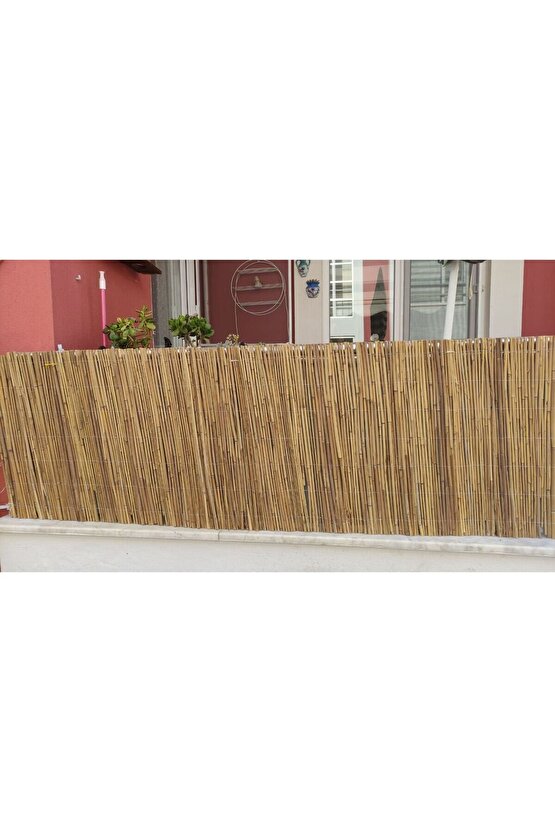 Doğal kamış hasır 2x2 metre doğal bambu çit,balkon çiti,gögelik