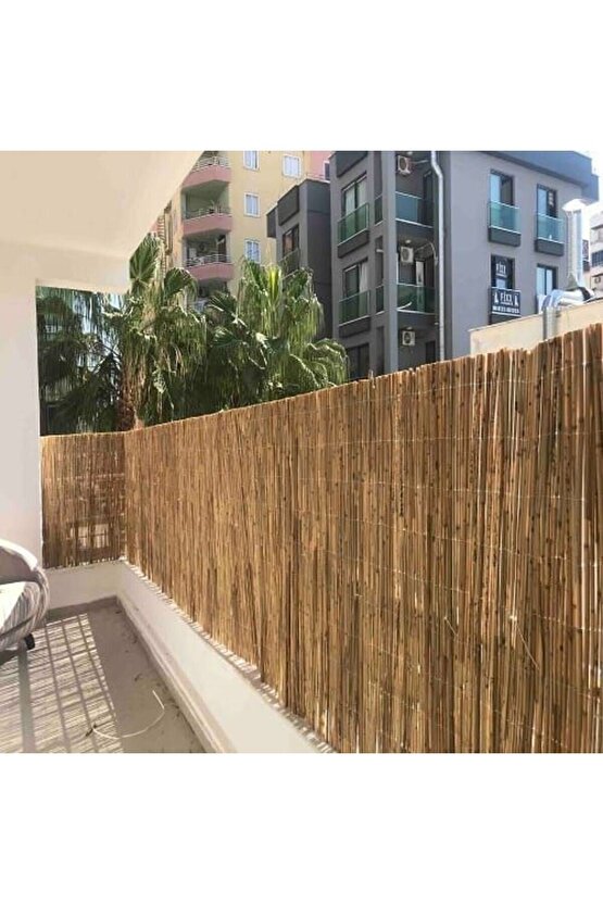Doğal kamış hasır 2x2 metre doğal bambu çit,balkon çiti,gögelik
