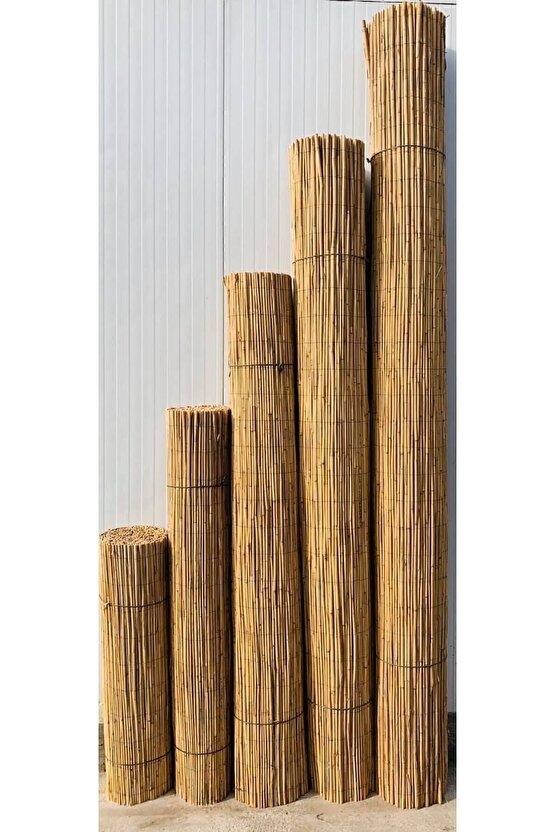 Afyonkarahisardan Kamış Çit Bambu Çit Hasır Doğal 1,00 X 5,00 Metre (TELLİ)