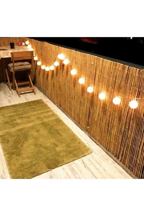 Afyonkarahisardan Kamış Çit Bambu Çit Hasır Doğal 1,00 X 5,00 Metre (TELLİ)