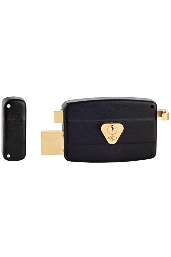 157c 12cm Silindirli Trajlı Daire Kilit Siyah