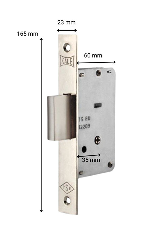 157f Kasa Prazis Silindirli Emniyet Kilidi 2 Turlu Nikel (35mm )