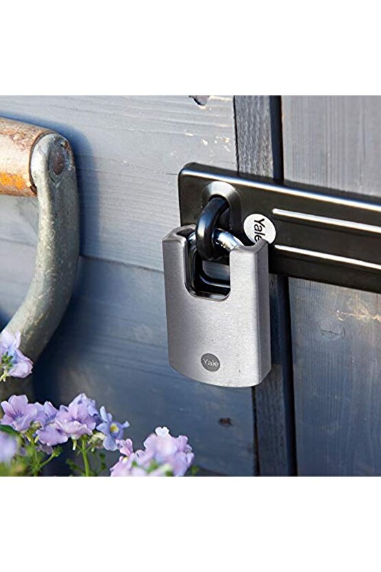 Marka: Y122b501231 - 50mm Dmu Muhafazalı Krom Kaplamalı Asma Kilit - Yüksek Korumalı - Boro