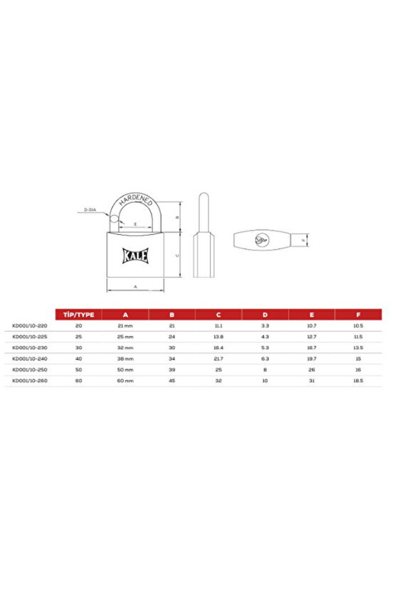 Asma Kilit Sarı 50 Mm
