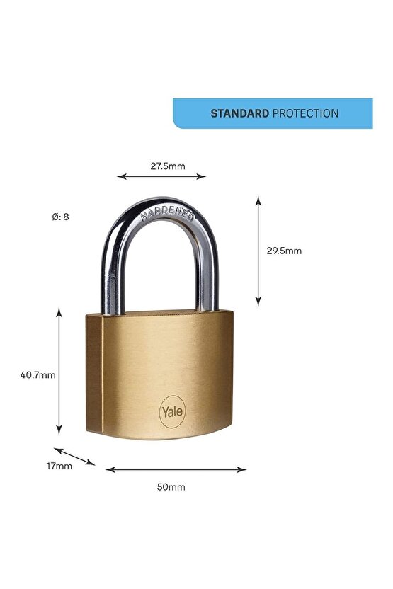 Pirinç Asma Kilit 50 Mm