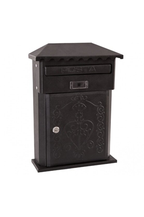 Siyah Akşan Ferforje Posta Kutusu