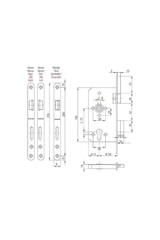 Alman Silindirli Kilit 150