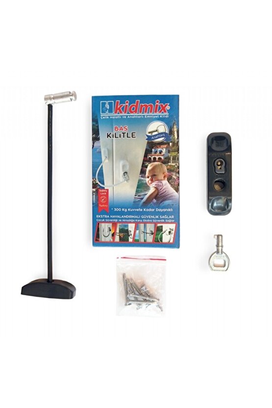 Kidmix Çelik Halatli Ve Anahtarli Kilit Kahverengi